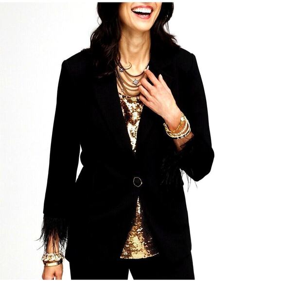 Chico's Feather Knit Black Jacket, Size 3 (16/18) - Picture 9 of 11